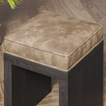 BRASIL Taburete Bistro + Cojín de asiento | 39x39xH51cm | Wenge/Taupe