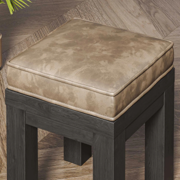 BRASIL Taburete Bistro + Cojín de asiento | 39x39xH51cm | Wenge/Taupe