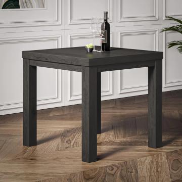 BRASIL | Bistrobord i trä | Wenge / Svart | B:D:H 70 x 70 x 76 cm | 4 fot