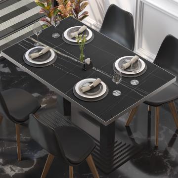 BRASIL | Piani tavolo Ristorante | L:P 130 x 80 cm | Marmo nero