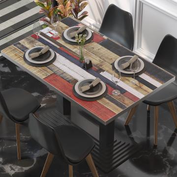 BRASIL | Piani tavolo Ristorante | L:P 130 x 80 cm | Colorazione vintage