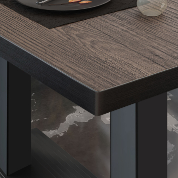 BRASIL | Piani tavolo Ristorante | L:P 130 x 80 cm | Wengé chiaro