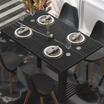 BRASIL | Piani tavolo Ristorante | L:P 130 x 80 cm | Marmo nero