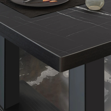 BRASIL | Piani tavolo Ristorante | L:P 130 x 80 cm | Marmo nero