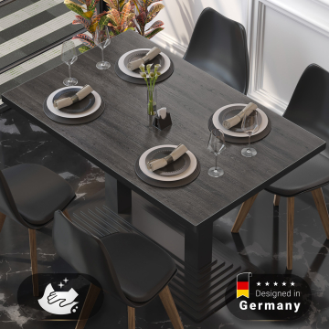 BRASIL | Melamine Bistro Tafelblad | 120 x 70 x 2,5 cm | Rechthoekig | Wengé