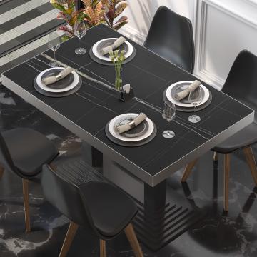BRASIL | Piani tavolo Ristorante | L:P 130 x 80 cm | Marmo nero