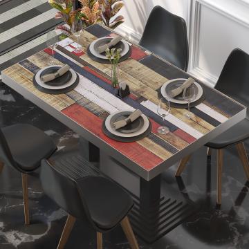 BRASIL | Piani tavolo Ristorante | L:P 130 x 80 cm | Colorazione vintage