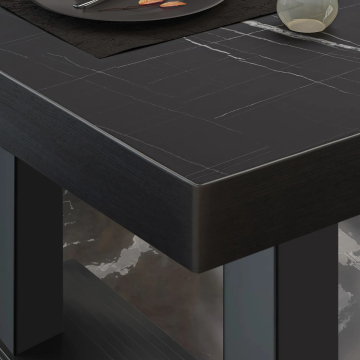 BRASIL | Piani tavolo Ristorante | L:P 130 x 80 cm | Marmo nero