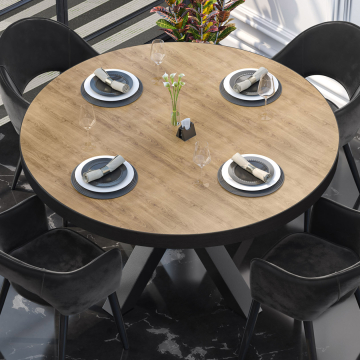 BRASIL | Gastro bordplate | Ø 140 cm | Eik | Rund