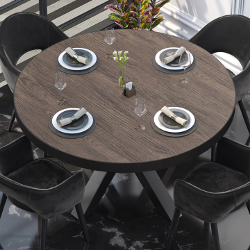 BRASIL | Gastro bordplate | Ø 140 cm | Lys Wenge | Rund