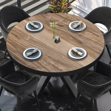 BRASIL | Gastro bordplate | Ø 140 cm | Sheesham | Rund