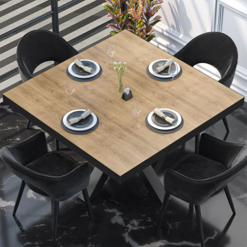 BRASILE | Piano del tavolo Bistro | B:T 140 x 140 cm | Rovere | Quadrato
