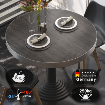 BRASIL | Gastro bordplate | Ø 80 cm | Wenge | Rundt