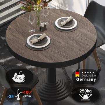 BRASIL | Gastro bordplate | Ø 60 cm | Lett Wenge | Rundt