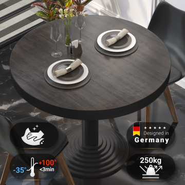 BRASIL | Gastro tafelblad | Ø 70 cm | Wengé | Rond