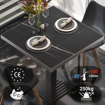 BRASIL | Piani tavolo Ristorante | L:P 60 x 60 cm | Marmo nero