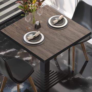 BRASIL | Gastro table top | W:D 50 x 50 cm | Light Wenge | Square