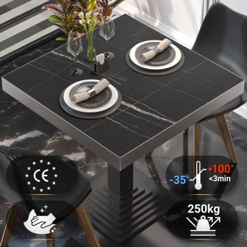 BRASIL | Piani tavolo Ristorante | L:P 60 x 60 cm | Marmo nero