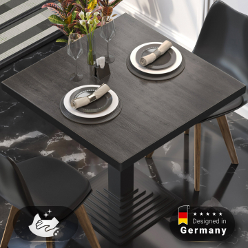 BRASIL | Melamine Bistro Tafelblad | 70 x 70 x 2,5 cm | Vierkant | Wengé
