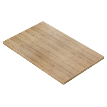 BRASIL | Melamin Bistro Tischplatte | 120 x 70 x 2,5 cm | Rechteckig | Eiche