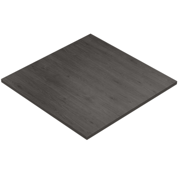BRASIL PREMIUM | Gastro Tischplatte | 80 x 80 x 2,7 cm | Wenge | Quadratisch