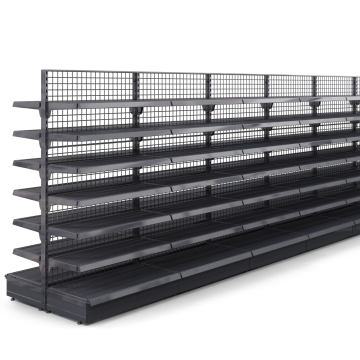 BROOKLYN | Centralhylla i nät | B2200xH195cm | inkl. 6 hyllplan | Komplett set