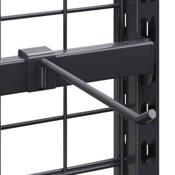 BROOKLYN | Display Bar Hook | 40cm | Anthracite | Single hook