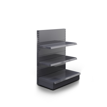 BROOKLYN | Etagère murale gondole | L100xH135cm | 2 étagères incluses | Kit complet