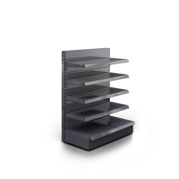 BROOKLYN | Etagère murale gondole | L100xH135cm | 4 étagères incluses | Kit complet