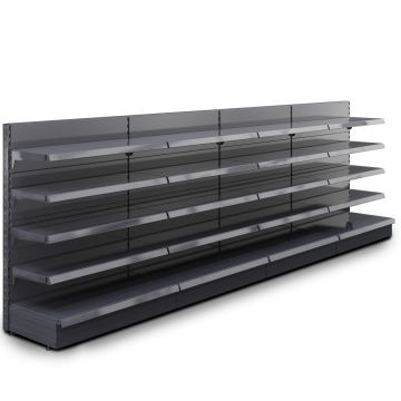 BROOKLYN | Etagère murale gondole | L100xH135cm | 4 étagères incluses | Kit complet