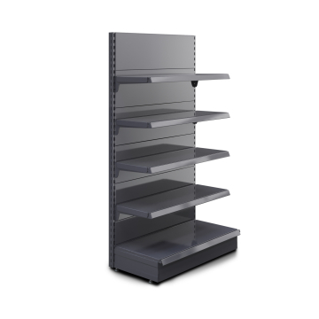 BROOKLYN | Etagère murale gondole | L100xH195cm | 4 étagères incluses | Kit complet