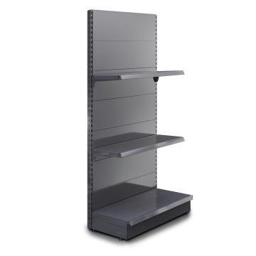 BROOKLYN | Etagère murale gondole | L100xH225cm | 2 étagères incluses | Kit complet