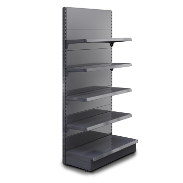 BROOKLYN | Etagère murale gondole | L100xH225cm | 4 étagères incluses | Kit complet