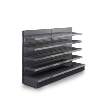 BROOKLYN | Etagère murale gondole | L200xH135cm | 4 étagères incluses | Kit complet