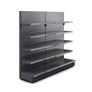BROOKLYN | Etagère murale gondole | L200xH195cm | 4 étagères incluses | Kit complet