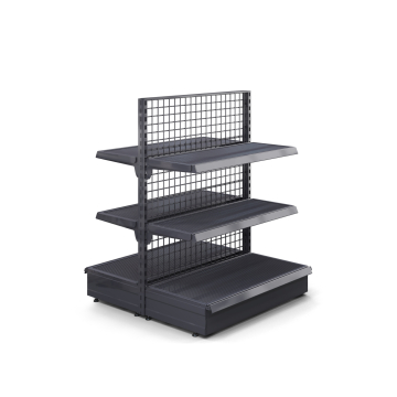 BROOKLYN | Gitter Mittelraumregal | B100xH135cm |inkl. 2 Regalböden | Komplett Set