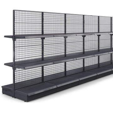 BROOKLYN | Estantería central de malla | W2000xH225cm | incl. 2 estantes | Juego completo