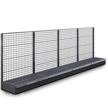 BROOKLYN | Gitter vegghylle | B100xH135cm | Komplett sett