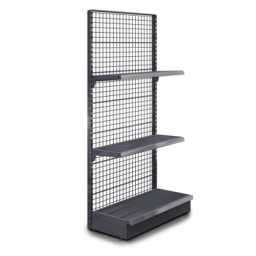 BROOKLYN | Gitter vegghylle | B100xH225cm | Inkl. 2 hyller | Komplett sett