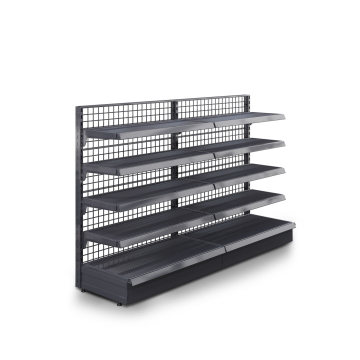 BROOKLYN | Gitter vegghylle | B200xH135cm | Inkl. 4 hyller | Komplett sett