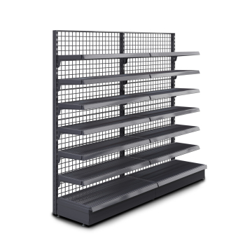 BROOKLYN | Gitter Wandregal | B200xH195cm | Inkl. 6 Regalböden | Komplett Set