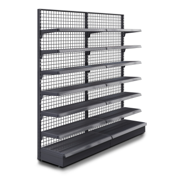 BROOKLYN | Gitter Wandregal | B200xH225cm | Inkl. 6 Regalböden | Komplett Set