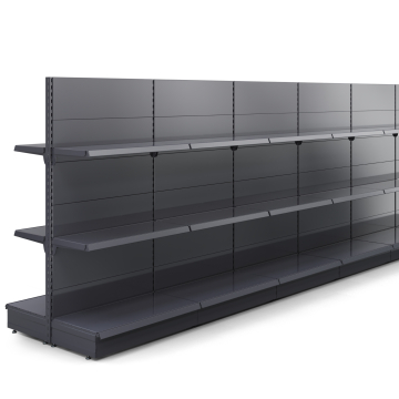 BROOKLYN | Gondel Mittelraumregal | B1400xH195cm | Inkl. 4 Regalböden / M | Komplett Set