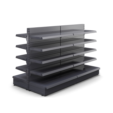 BROOKLYN | Gondole étagère centrale | L200xH135cm | 4 étagères incluses | Kit complet