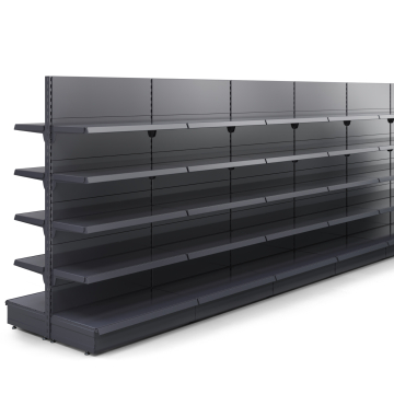 BROOKLYN | Gondel Mittelraumregal | B2200xH195cm | Inkl. 8 Regalböden / M | Komplett Set