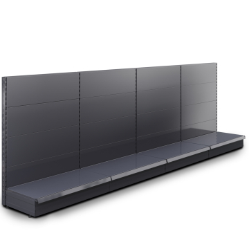 BROOKLYN | Gondel Wandregal | B400xH135cm | Komplett Set