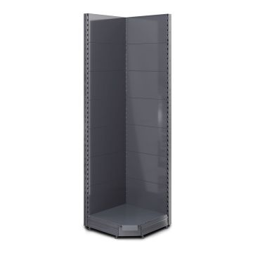 BROOKLYN | Gondola Corner Shelf | W75xH225cm | Complete Set
