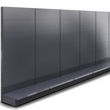 BROOKLYN | Gondola wandplank | B1200xH225cm | Complete set