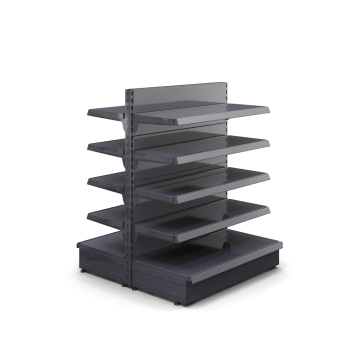 BROOKLYN | Gondole étagère centrale | L100xH135cm | 4 étagères incluses | Kit complet