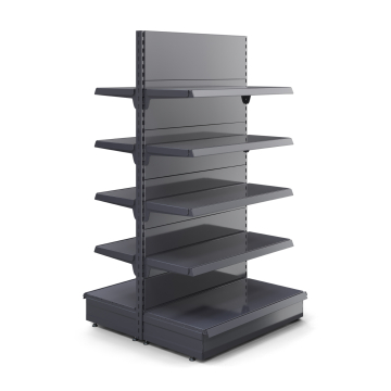 BROOKLYN | Gondole étagère centrale | L100xH195cm | 4 étagères incluses | Kit complet